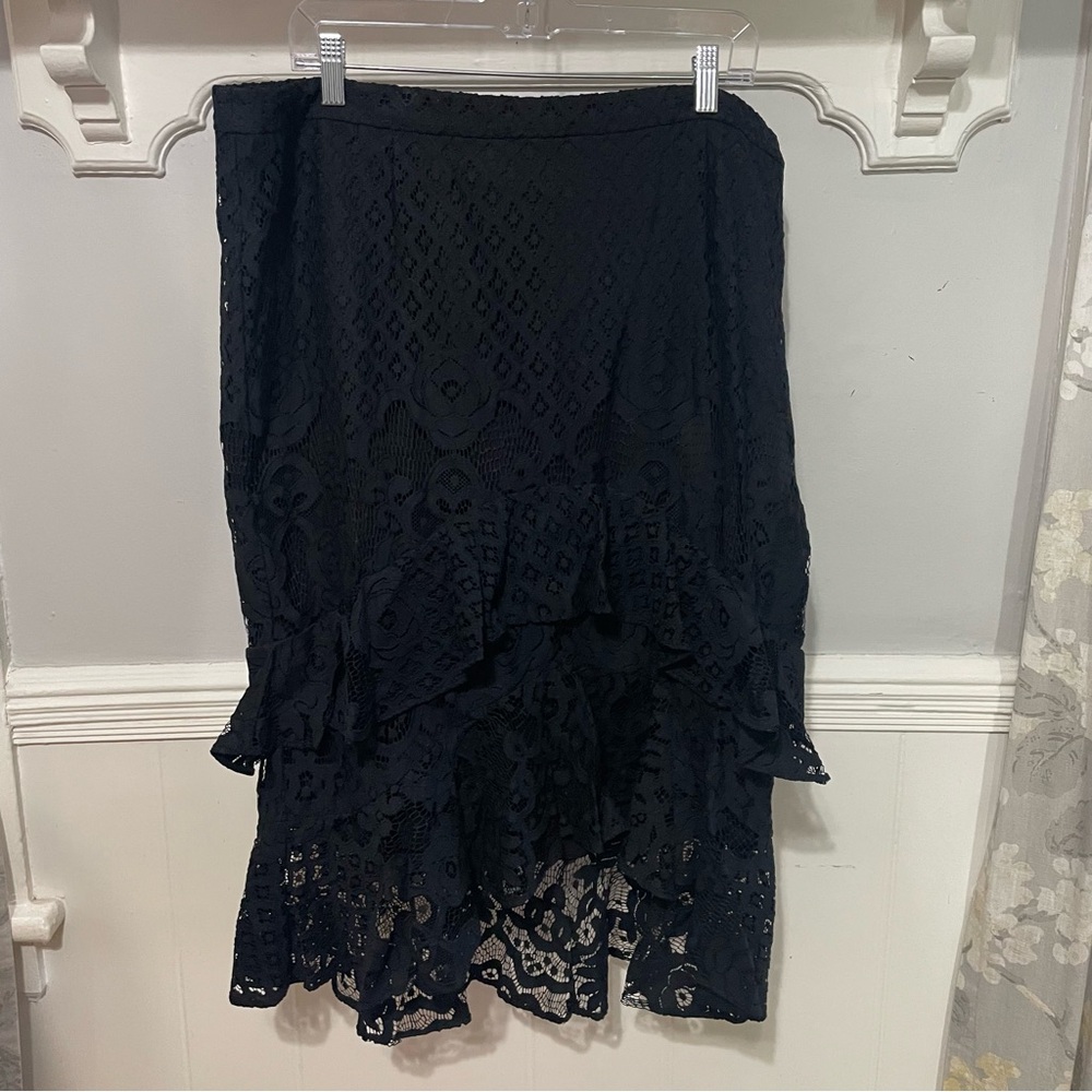 Chelsea28 High-Low Lace Tiered Ruffled Skirt Size XXL - Picture 2 of 8